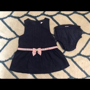 Janie and Jack 3-6mo Navy dress